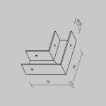 Коннектор угловой для профиля Maytoni Elasity O-TR001-AC90