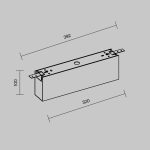 Короб для блока питания уличной трековой системы Maytoni Elasity IP O-TR001-BX-B