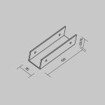Коннектор прямой для профиля Maytoni Elasity O-TR001-SC180