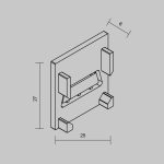 Комплект заглушек для алюминиевого профиля Maytoni Exility IP O-TR002-EC