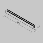 Профиль для уличной трековой системы Maytoni Exility IP O-TR002OH-P-B3M