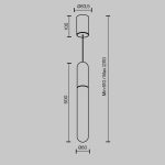 Подвесной светильник Maytoni Mist P101PL-L500-12W3K-BS