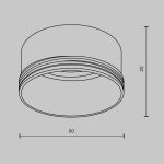 Кольцо декоративное для однофазного трекового светильника Maytoni Technical Focus LED  RingM-12-W