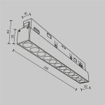 Трековый магнитный светильник Maytoni Points TR031-2-12W4K-W