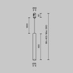 Трековый магнитный светильник Maytoni Focus LED TR155-1-5W4K-B