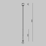 Трековый подвесной магнитный светильник Maytoni Waist TR167-1-7W3K-M-BS