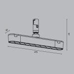 Трековый магнитный светильник Maytoni Points Rot TR203-1-10W3K-S-B
