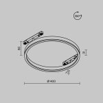 Трековый магнитный светильник Maytoni Rim TR227-2-24W4K-B