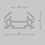 Профиль Maytoni Technical Accessories for tracks TRA001MP-112S