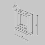 Крепеж для текстильной ленты Maytoni Parity TRA130BS-B-1