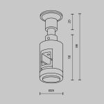 Крепление настенное одинарное Maytoni Flarity TRA155CW-S1-PT
