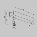 Основание потолочное Short для блока питания с вводом питания Maytoni Flarity TRA156C-BB1-B