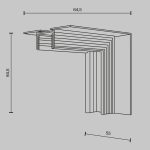 Коннектор угловой внутренний Maytoni Basity TRA172ICL-12B