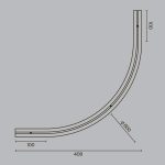 Коннектор радиусный встраиваемый Maytoni Levity TRA184-R600-12B