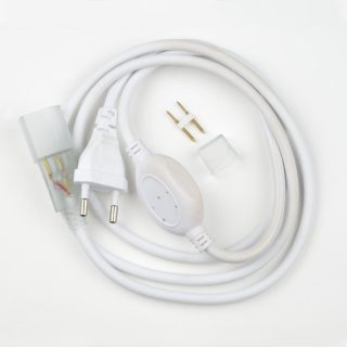 Шнур сетевой для светодиодной ленты (07692) Uniel UCX-SP4/B67-RGB White 1 Sticker