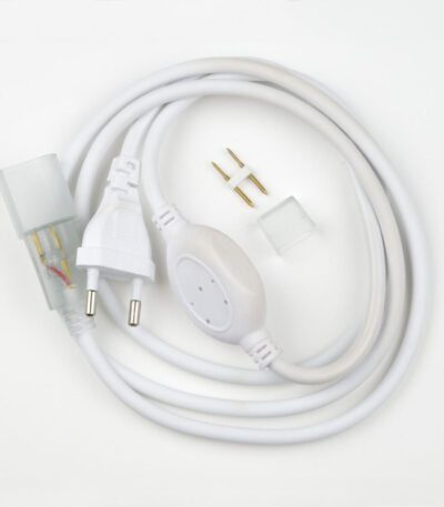 Шнур сетевой для светодиодной ленты (07692) Uniel UCX-SP4/B67-RGB White 1 Sticker