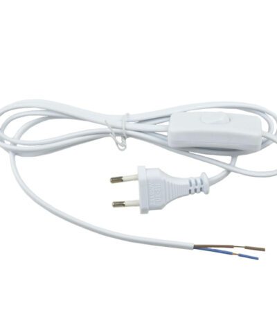 Шнур сетевой с вилкой и выключателем (UL-00004428) Uniel UCX-C10/02A-170 White