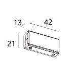 Соединитель линейный Italline Fantom IT010-4013 black