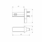 Соединитель для круглого шарнирного коннектора Elektrostandard Slim Magnetic 4690389198687 a063967