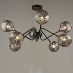 Люстра на штанге Reluce 04898-0.3-08 COFFEE+FGD