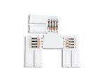 Соединитель T для светодиодной ленты 5050 12/24V (4 конт.) GS7001 (5шт) Ambrella Light Illumination GS7001