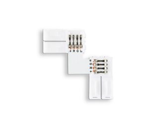 Соединитель угловой L для светодиодной ленты 5050 12/24V (4 конт.) GS6701 (10шт) Ambrella Light Illumination GS6701