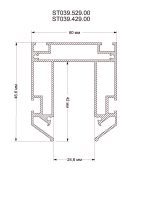 Шинопровод под натяжной потолок ST Luce Skyline 48 ST039.429.00