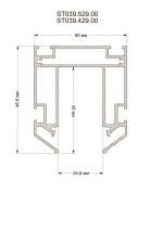 Шинопровод под натяжной потолок ST Luce Skyline 48 ST039.529.00