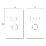 Торцевая заглушка (2 шт.) ST Luce Skyflat ST068.409.13