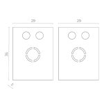 Торцевая заглушка (2 шт.) ST Luce Skyflat ST069.509.12