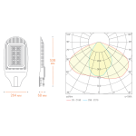 Уличный консольный светильник Wolta STL-100W01