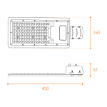 Уличный консольный светильник Wolta STL-100W/04