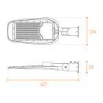 Уличный консольный светильник Wolta STL-120W/05