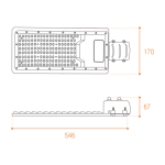 Уличный консольный светильник Wolta STL-150W/04