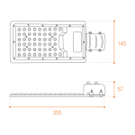 Уличный консольный светильник Wolta STL-50W/04