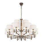 Подвесная люстра iLamp Alesti P2424-10+5 Nickel