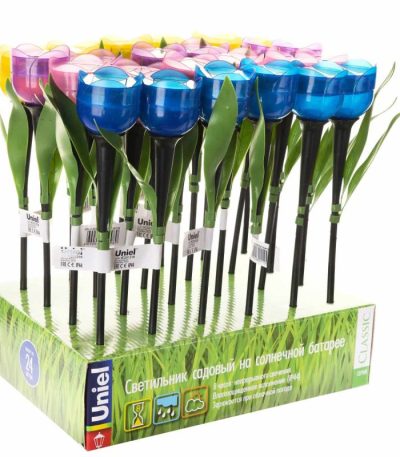 Светильник на солнечных батареях (UL-00004275) Uniel Promo USL-C-651/PT305 Tulip Set 24