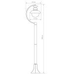 Уличный cветильник Elektrostandard Talli F GL 3002F черный 4690389106613
