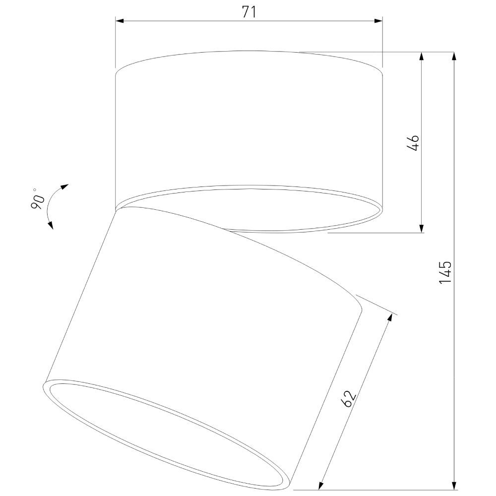 Накладной спот Elektrostandard Rolly 25112/LED 4690389207853 a067486
