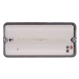 Светильник светодиодный влагозащищенный с БАП Uniel ULW-K25B 6W/4000K/EMG IP65 BLACK UL-00013353