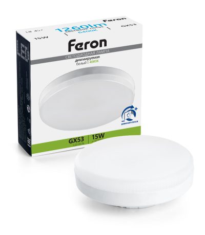 Светодиодная диммируемая лампа Feron LB-457 GX53 15W 6400K 51069