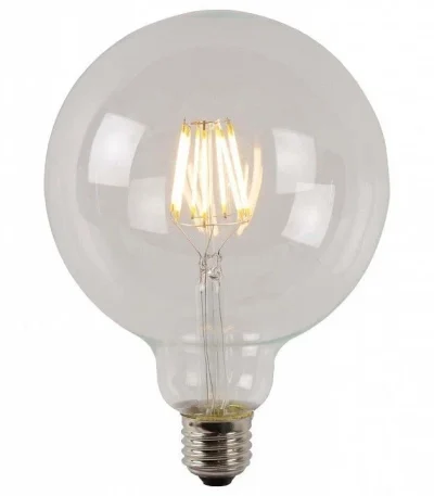 Светодиодная филаментная диммируемая лампа Lucide E27 8W 2700K шар 49017/08/60