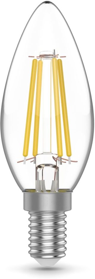 Светодиодная филаментная лампа Gauss Basic Filament E14 5W 4000K свеча 50312252