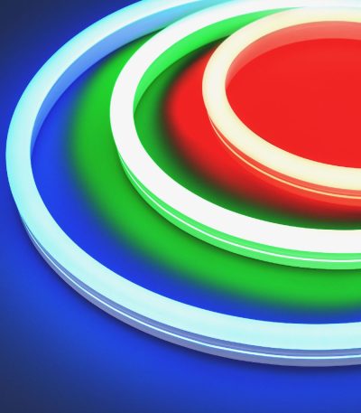 Светодиодная герметичная лента Arlight MOONLIGHT-SIDE-B84-12x24mm 24V RGB (12 W/m, IP68, 5m, wire x2) 042751