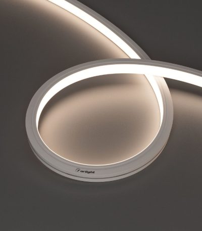 Светодиодная герметичная лента Arlight MOONLIGHT-TOP-A140-13x12mm 24V Day4000 (9.6 W/m, IP67, 5m, wire x2) 041475
