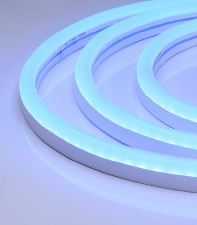 Светодиодная герметичная лента Arlight WAVE-SIDE-A120-12x25mm 230V Blue (12 W/m, IP67, 50m, wire x2) 051946