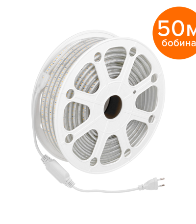 Светодиодная герметичная лента Wolta WLS-220V-2835-10W/6500/S120