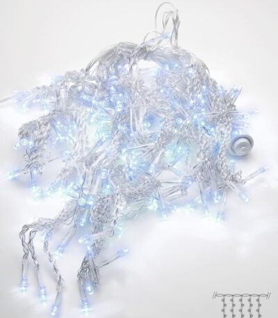 Светодиодная гирлянда Feron Бахрома 230V 5000K холодный белый с мерцанием CL22 32347