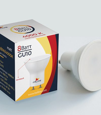 Светодиодная лампа Italline TP GU10/8W/4000K matt