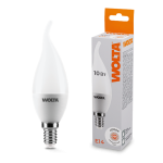 Светодиодная лампа WOLTA 10Вт 4000K E14 свеча на ветру матовая 25SCD10E14